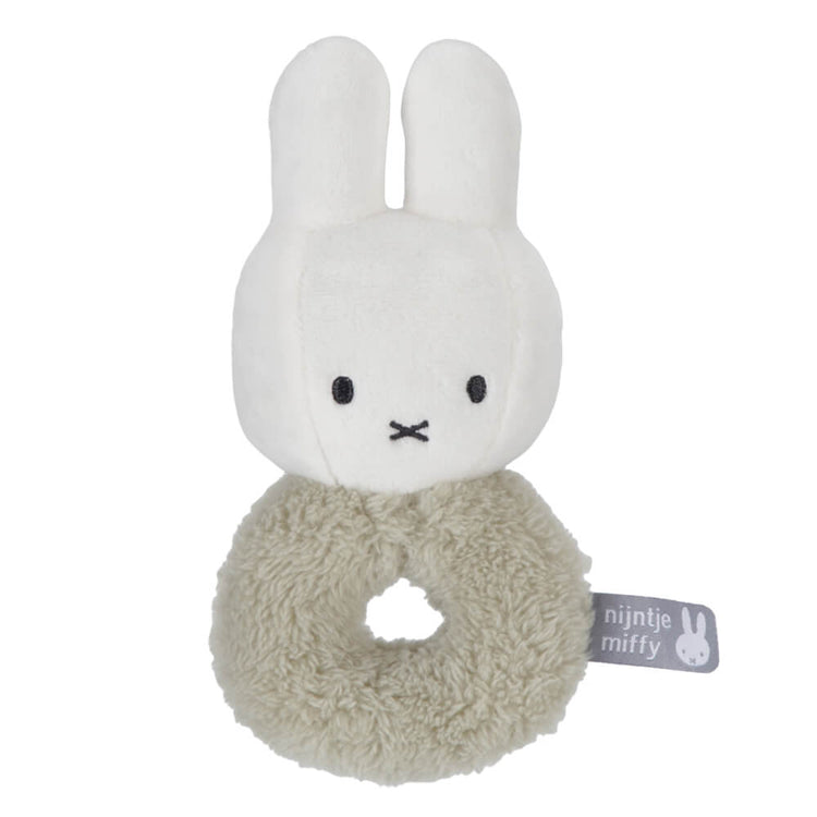 Miffy FLUFFY RING RATTLE GREEN