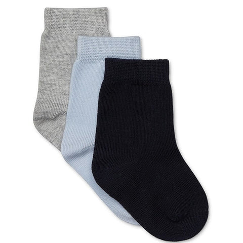 Marquise Grey, Blue and Navy Knitted Socks 3 Pack