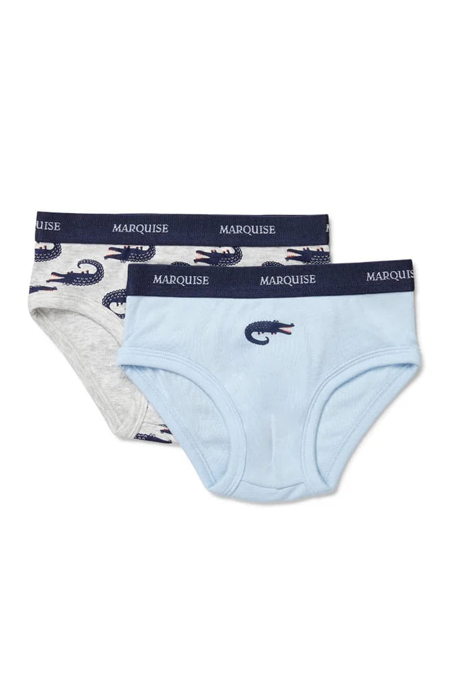 Marquise Boys Crocodile Underwear 2 Pack