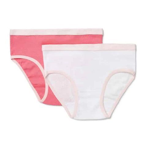 Marquise Girls Hot Pink & White Underwear 2 Pack