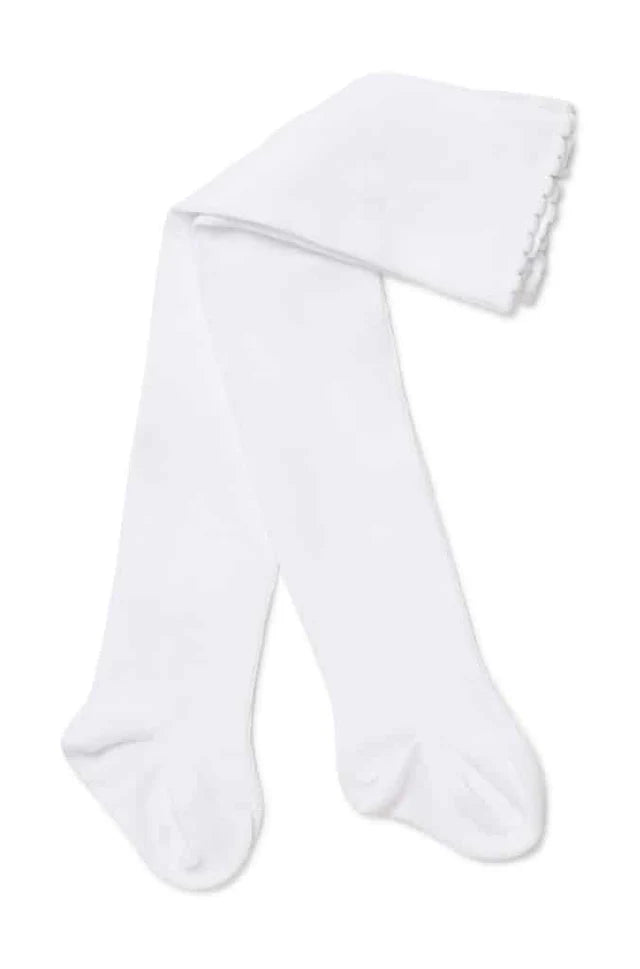 Marquise White Kitted Cotton Tight
