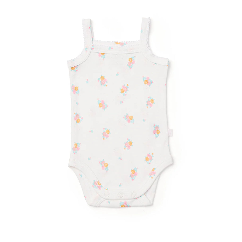 Marquise Vintage Floral Strappy Bodysuit 2 Pack