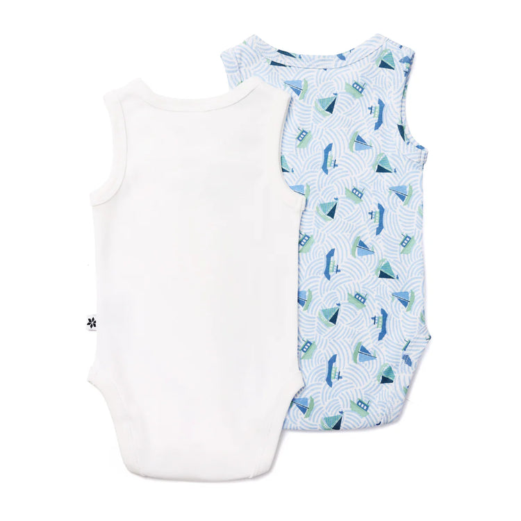 Marquise By The Sea Sleeveless Bodysuit 2 Pack