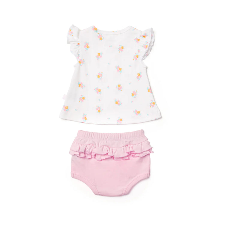 Marquise Vintage Floral Top & Frill Bloomer Set