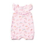 Marquise Pink Butterfly Frill Romper