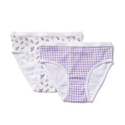 Marquise Gingham Floral Underwear 2 Pack