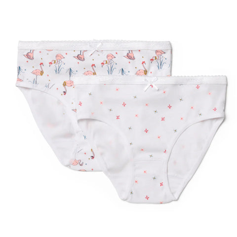 Marquise Girls Flamingo Underwear 2 Pack