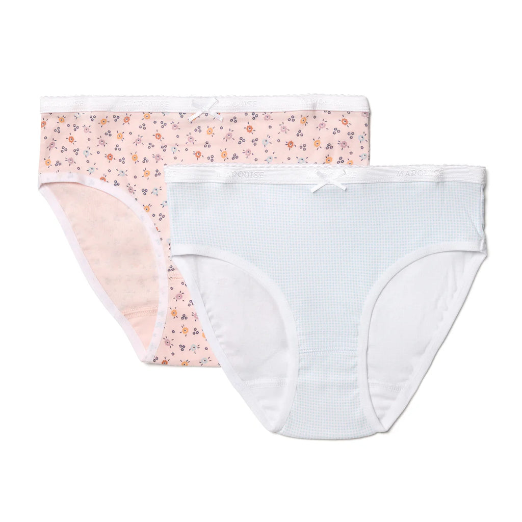 Marquise Girls Geo Floral Underwear 2 Pack