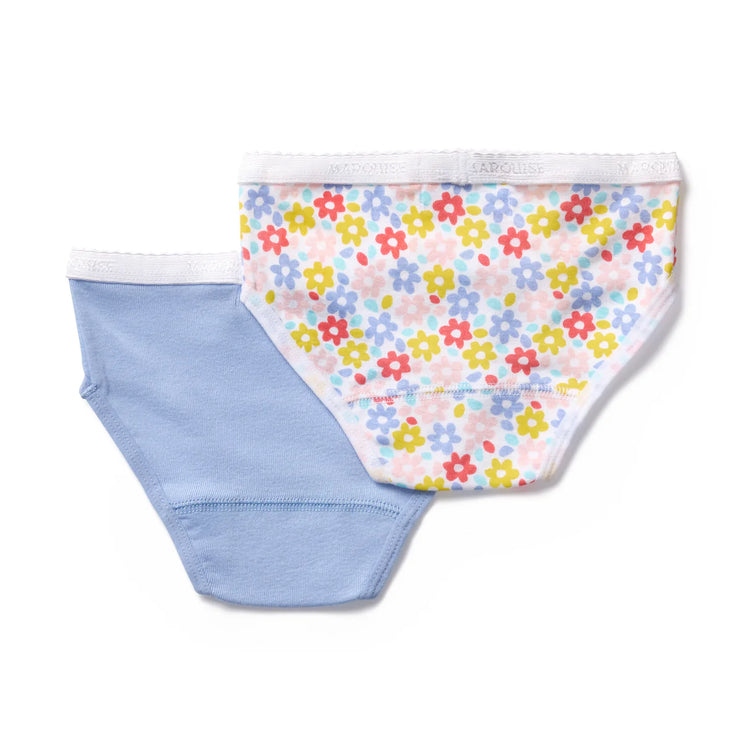 Marquise Blue Floral Underwear 2 Pack