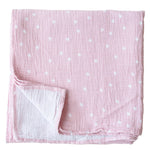 Alimrose Muslin Swaddle Starry Night Pink