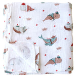 Alimrose Muslin Swaddle Whales