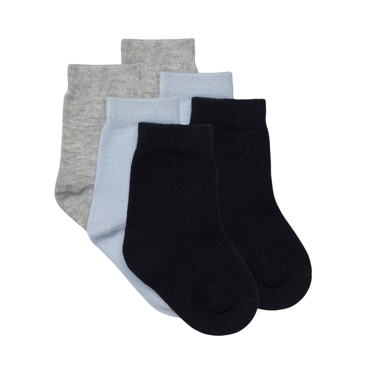 Marquise Grey, Blue and Navy Socks 3 Pairs