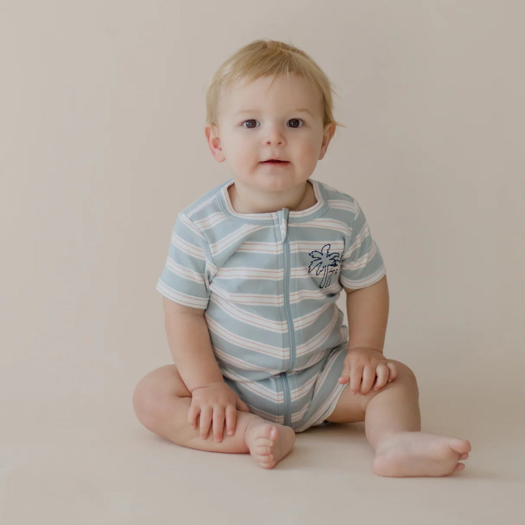 Marquise Endless Summer Striped Zip Romper