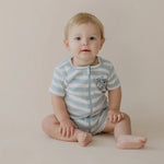 Marquise Endless Summer Striped Zip Romper