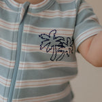 Marquise Endless Summer Striped Zip Romper