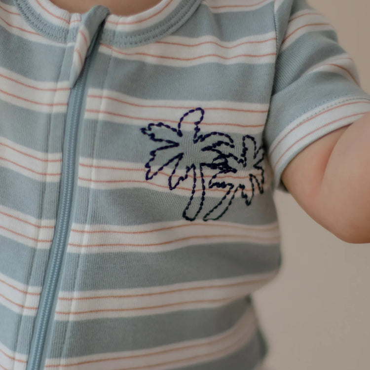 Marquise Endless Summer Striped Zip Romper