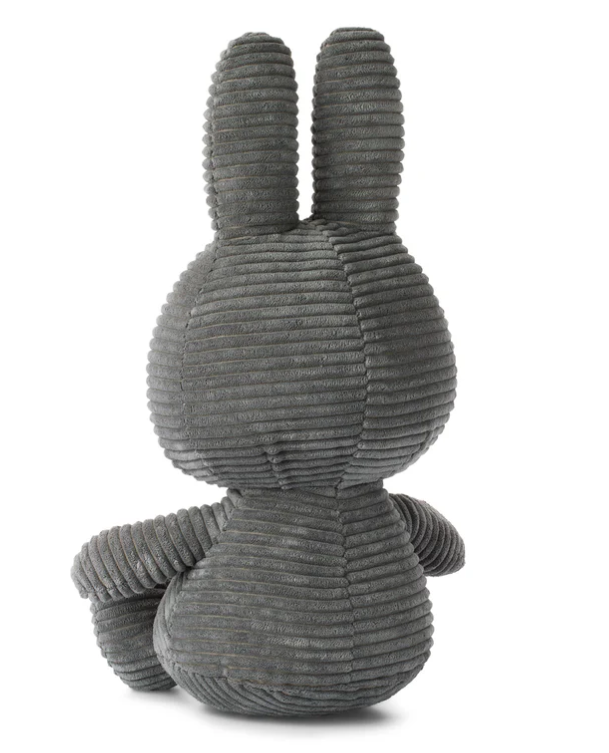 Miffy Sitting Corduroy Grey (23cm)