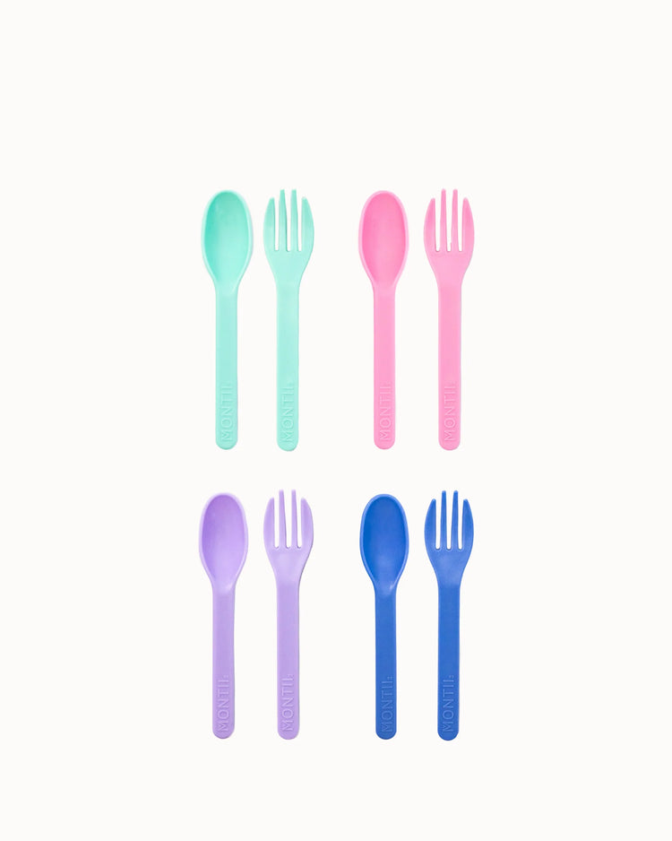 MontiiCo Out & About Cutlery Set - Pastel