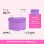 Montii Co MINI Food Jar - Fuchsia