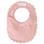 Alimrose Scallop Edge Bib Spot Pink