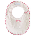 AlimroseScallop Edge Bib Spot Pink