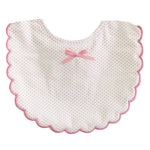AlimroseScallop Edge Bib Spot Pink