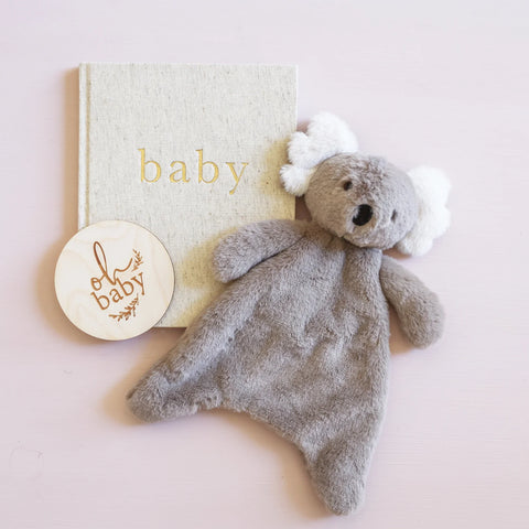 Alimrose Plush Baby Koala Comforter 34cm Grey