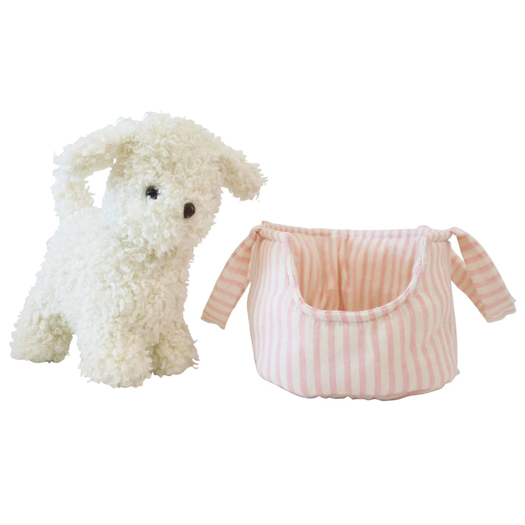 Alimrose Puppy in Carrier 'Marshmallow'