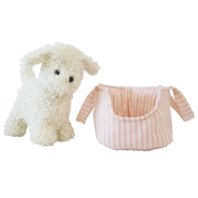 Alimrose Puppy in Carrier 'Marshmallow'