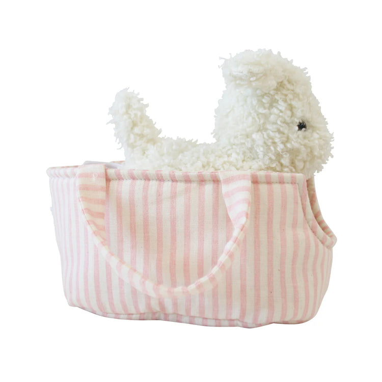 Alimrose Puppy in Carrier 'Marshmallow'