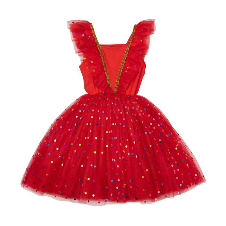 Rock Your Kid Red Party Tulle Dress