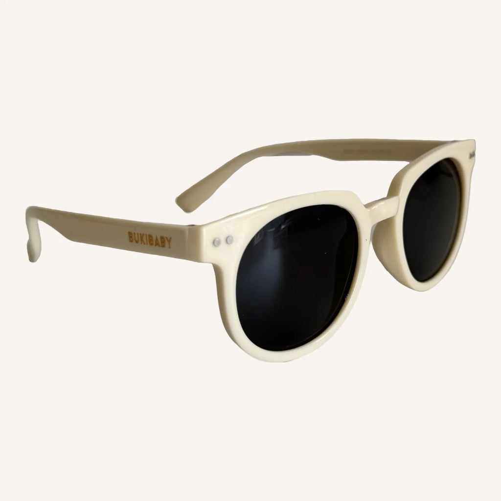 BUKIBABY 4+ Neo Shades -Polarised Kids Sunglasses Polar White