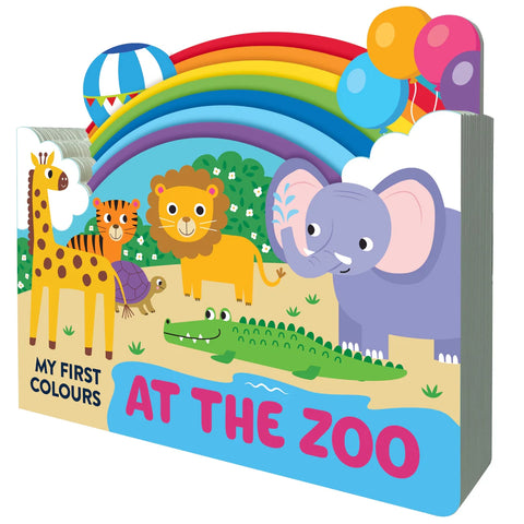 Chunky Scenes Board Book - My First Colours- At the Zoo