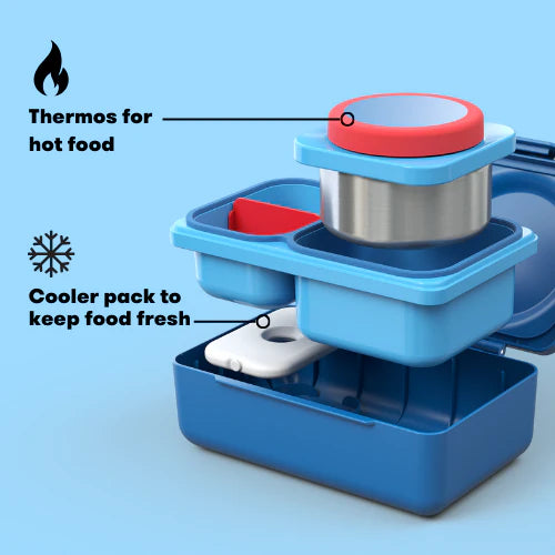 OmieBox UP Hot & Cold Bento Box- Cosmic Blue