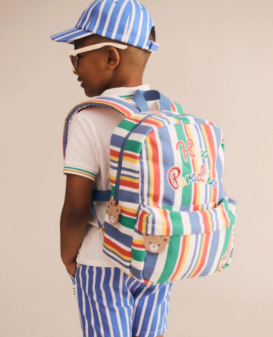 Huxbaby Ocean Ticking  Pinstripe Short