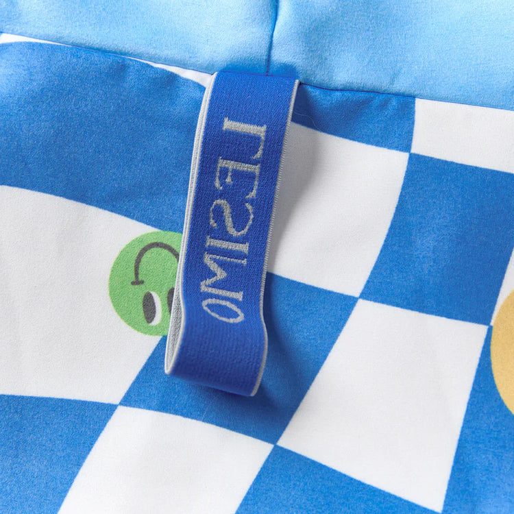 Lesimo Sand Free Kids Hooded Towel - Smiley Face with free wet bag