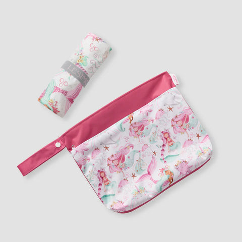 Lesimo Sand Free Kids Hooded Towel - Mermaid Melody with free wet bag