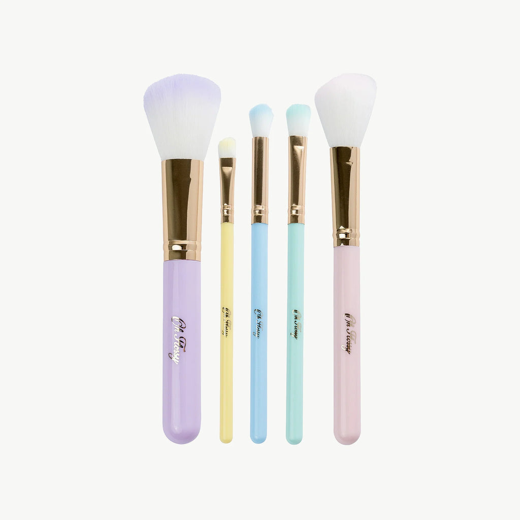 Oh Flossy  5-Piece  Rainbow  Makeup  Brush Set