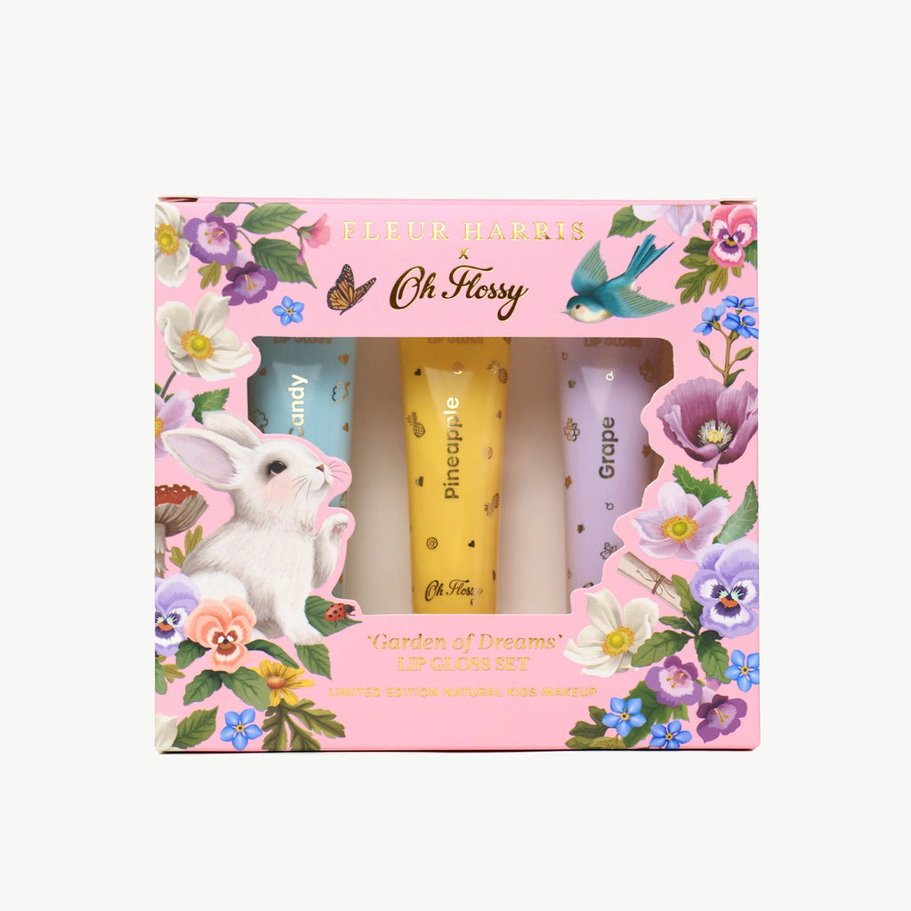 Oh Flossy X  Fleur Harris- Garden of  Dreams  Collection  Natural Lip  Gloss Set