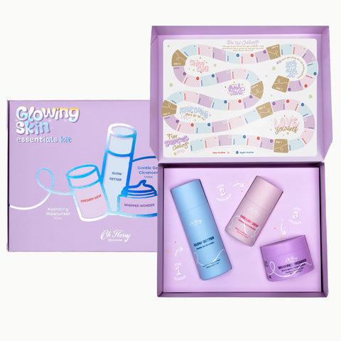 Oh Flossy  Skincare  Glowing  Skin  Essentials  Kit