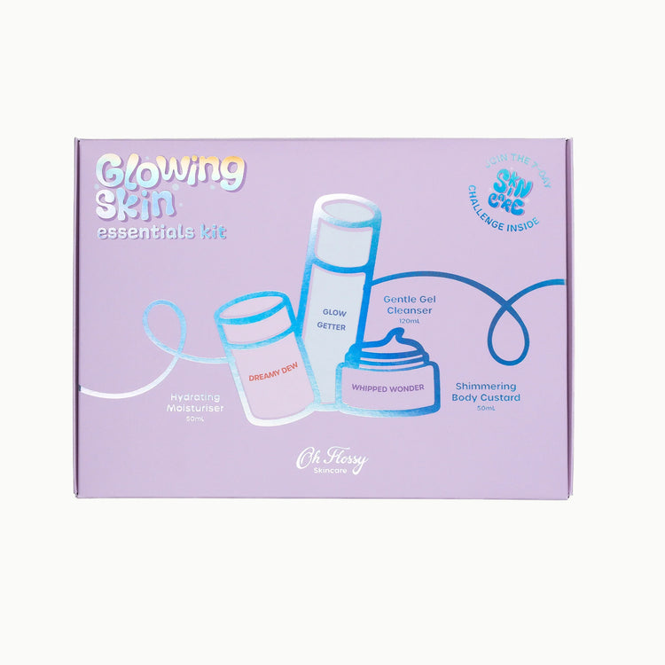 Oh Flossy  Skincare  Glowing  Skin  Essentials  Kit
