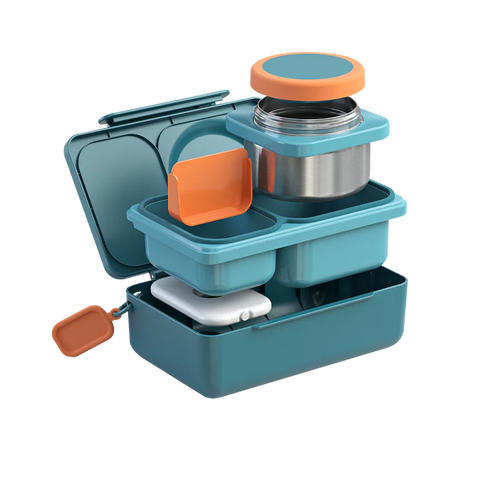 OmieBox UP Hot & Cold Bento Box- Teal Green