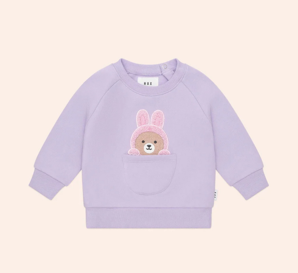 Huxbaby Orchid Easter Bunny Sweatshirt