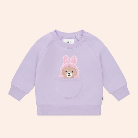 Huxbaby Orchid Easter Bunny Sweatshirt