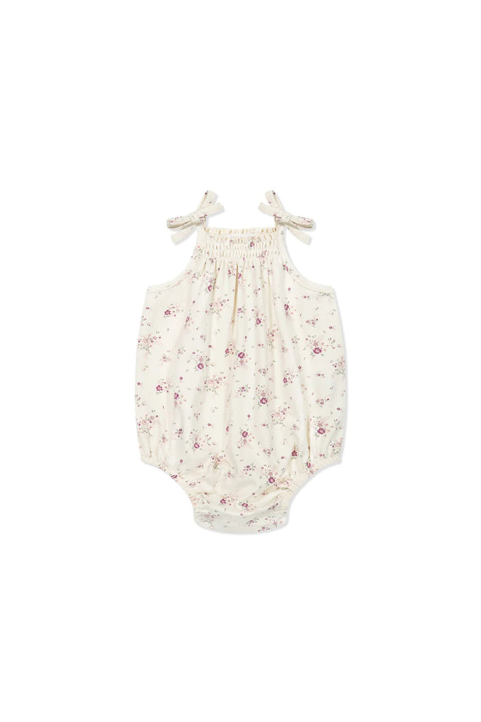 Jamie Kay Organic Cotton Cassie Playsuit - Sweet William Floral Natural