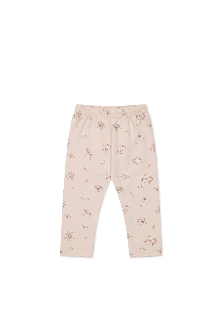 Jamie Kay Organic Cotton Everyday Legging - Petite Fleur Soft Peony