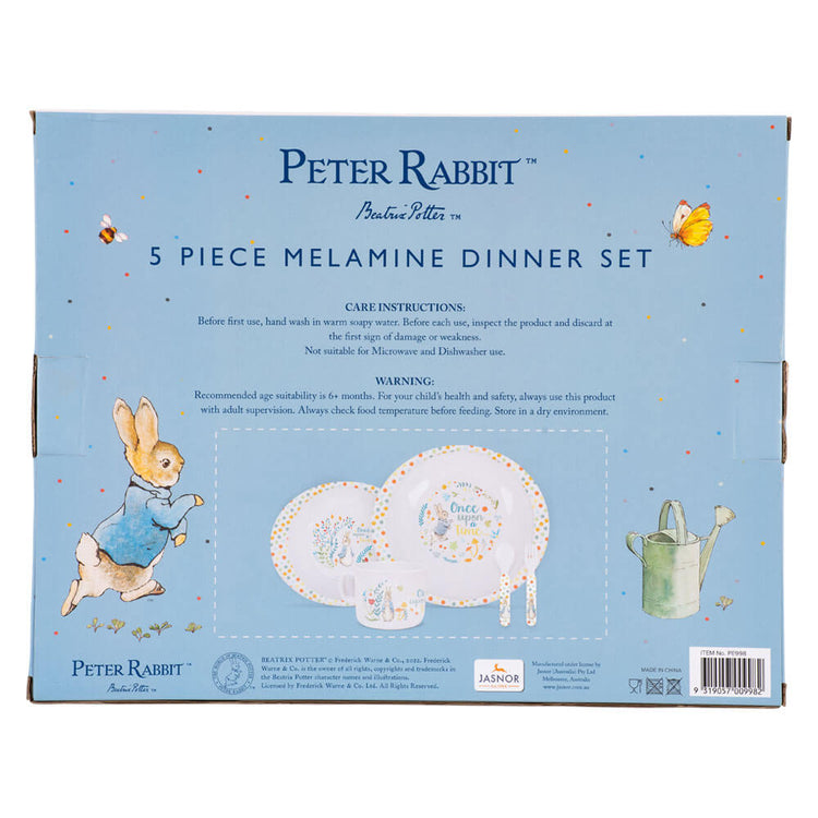 Peter Rabbit 5 PIECE MELAMINE DINNER SET