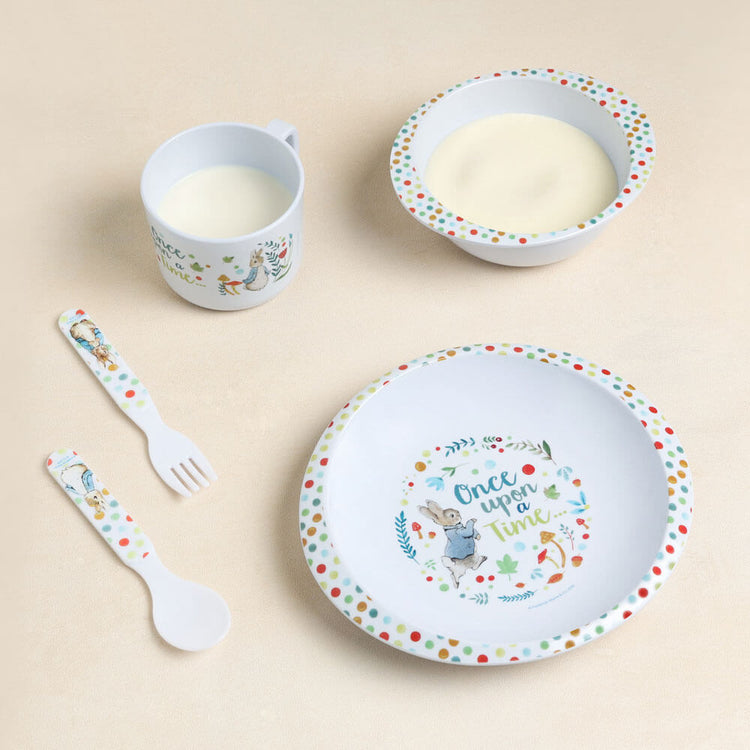 Peter Rabbit 5 PIECE MELAMINE DINNER SET