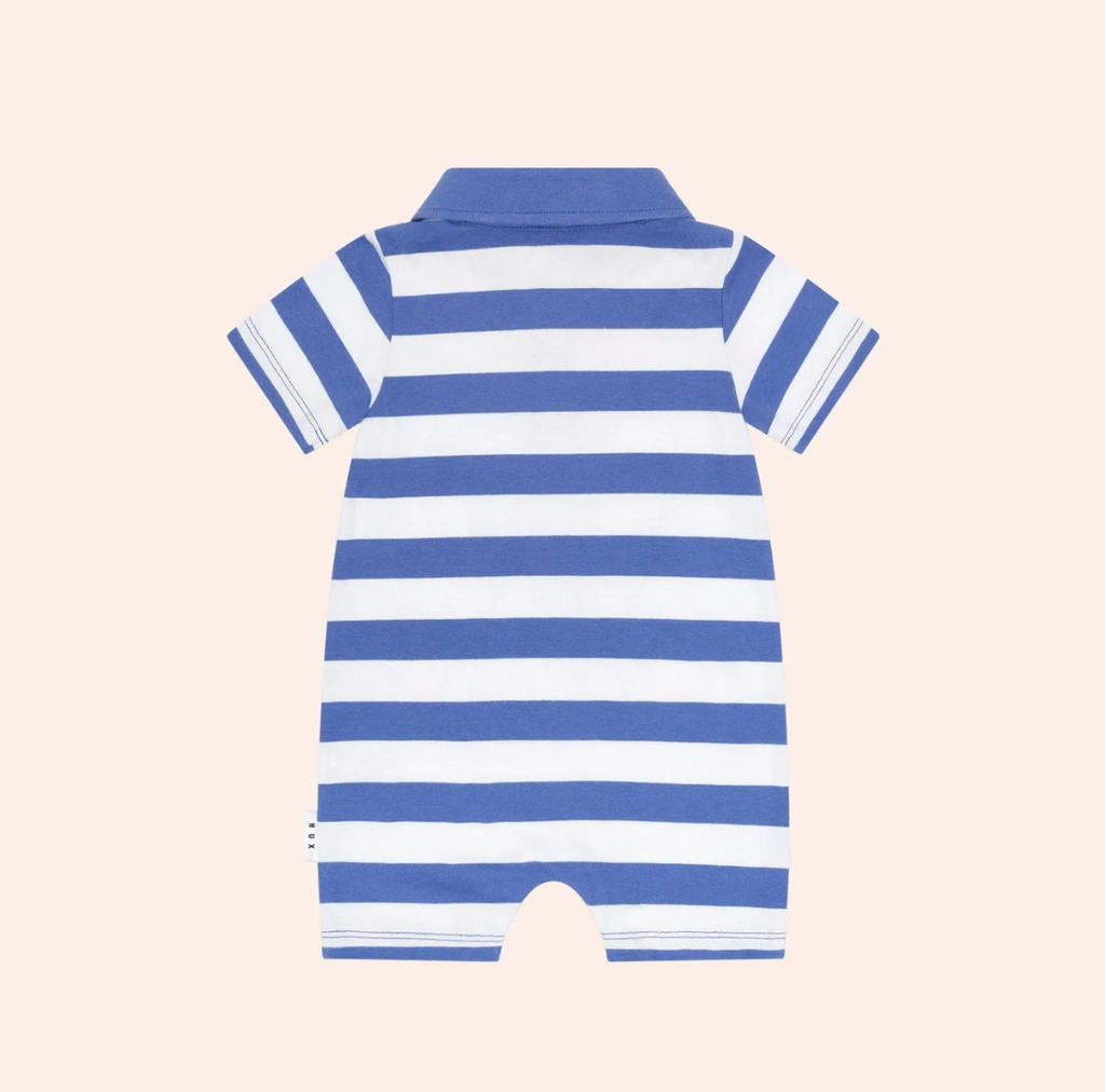 Huxbaby Peekaboo  Hux Polo Romper