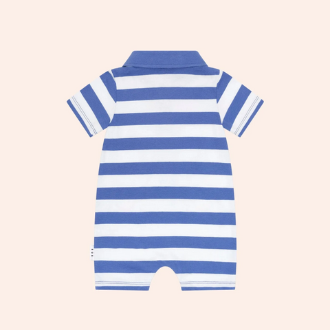 Huxbaby Peekaboo  Hux Polo Romper